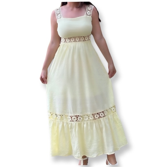 Dresses & Skirts - Butter Yellow Elegant Dress